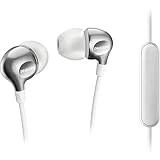 Philips Vibes SHE3705WT Ecouteurs Intra-auriculaires avec Micro, 3 Paires d'Embouts et Câble Renforcé, Blanc