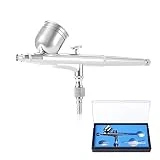 kit aérographe à Double Action pour Peinture Tatouages Art d'Ongle Modélisme 0,3 mm 7cc Airbrush