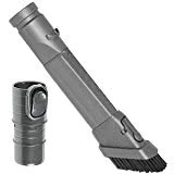 Spares2go Kit d'accessoires de brosse à saleté et suceur plat pour ameublement compatibles avec tous les principaux modèles d'aspirateur Dyson Dusting Brush + Crevice Tool