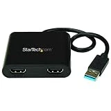 StarTech.com USB vers double HDMI - 4K - Adaptateur USB vers HDMI - Carte graphique externe - USB 3.0 vers HDMI (USB32HD2)