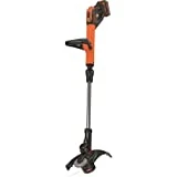Black & Decker STC1840EPC-QW Coupe-bordures sans fil - Vitesse de coupe variable Eco-Turbo - 1 Batterie, 18V, Orange, 30 cm