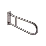 CUI XIA UK- 304 en acier inoxydable en forme de U antidérapant pliable salle de bain rampe accoudoir douche main courante, accoudoir de salle de bains accessible pour les femmes enceintes et les perso