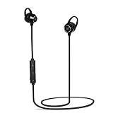 Ecouteur Bluetooth 5.0 Noir sans Fil avec Micro pour Appel Mains Libres Marque Française Neeko - Oreillette Intra Auriculaire Top Qualité Audio Sport et Travail Étanche IPX5 Batterie Énorme Autonomie