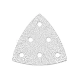 50 Papiers abrasifs MENZER pour ponceuses delta Festool DELTEX DX 93, blancs - 93 mm - grain 400-6 trous