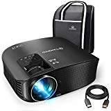VANKYO Leisure 510 Vidéoprojecteur Rétroprojecteur 4500 Lumens LED Projecteur Soutien HD 1080p ,200 '' Affichage, HDMI, AV, VGA et USB Noir