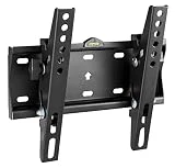 RICOO Support TV Mural inclinable N2122 Meuble de téléviseurs Suspendu Non orientable PC Plasma Smart OLED incurvé Fixation Murale télé LED LCD 3D 4K VESA 200x200 Toutes Marques de televiseur