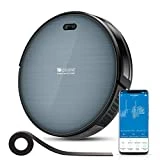Proscenic Aspirateur Robot 820T, Connecté Wi-Fi et Alexa, Nettoyeur et Laveur 3 en 1, Nettoyage Efficace sur Programmation, Aspiration Puissante Sur Tapis et Sol