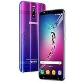 Telephone Portable debloqué 4G 5.99 Pouces 3Go RAM 16Go ROM 4800mAh Quad-Core Dual SIM 4G Face ID 8MP + 5MP Caméras Smartphone Pas Cher 4G (Purple)