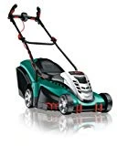 Bosch Tondeuse sans fil Rotak 43 LI avec guidon Ergoflex, diamètre de coupe 43 cm et 2 batteries 36V 4,0 Ah , technologie Syneon 06008A4507