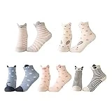 HUANDATONG Cadeaux de Noël pour Les 9-12 Ans Chaussettes Bateau Fille Courtes Chaussettes de Bateau de Coton de Mode Fille 9-12 Ans 9-12 Ans Cadeau de Fille