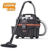 Aspirateur Eau et Poussières TACKLIFE,1200W, Fonction Humide/Sécheuse/Soufflage 3 en 1,15L Aspirateur sans sac avec l'aspiration puissante, Filtre HEPA- PVC01B