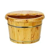 FAP Bassin de Pédicure Bain de Pieds en Bois Massif Baril Bain de Pieds Épaississement en Bois Pied Évier pour Maison Relaxant Lifestyle, a, Bois Couleur 2, B