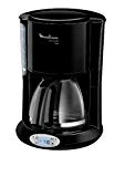 Moulinex FG262810 Cafetière Filtre Principio Programmable 10-15 Tasses Verseuse Verre Anti-Goutte Maintien au Chaud Café Noir