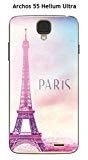 Coque TPU gel souple Archos 55 Helium Ultra design Paris