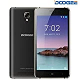 Telephone Portable Debloqué Pas Cher, DOOGEE X10S Double Sim Smartphone Android 8.1 1Go RAM+8Go ROM 5,0 Pouces Display, 3360mAh, Caméras 5MP+2MP, Face ID Smartphone à Bas Prix Moins de 60 Euros, Noir