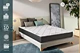 NATURALEX Matelas Viscosystem - Noyau UHR Blue Latex - Mémoire de Forme Viscotex - Réversible et Double Face - 7 Zones de Confort - 16 cm - 140 x 190 cm