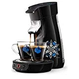 Philips HD6569/62 Machine à Café à Dosettes SENSEO Viva Café Noire by Sasu + 2 Tasses Incluses