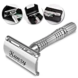 Rasoir - Rasoir coupe choux - rasoir barbe - Rasoir de Sécurité Traditionnel - rasoir de surete (Silver) (Safety Razor)