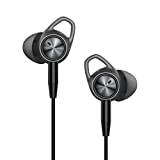 Écouteurs filaires TaoTronics à Annélation de Bruit Active avec Mode de Surveillance Haute Movement, écouteurs filaires ANC avec Micro Gyromètre Mems et Finition Aluminium Premium Noir Mat