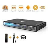 Mini Projecteur, JOEAIS Pico Projecteur Portable Mini Videoprojecteur WiFi Bluetooth 3D DLP Vidéoprojecteur Portable Soutien 1080P 4K, Compatible PS3/PS4/HDMI/USB/Smartphone/Ordinateur
