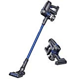 Aspirateur Balai sans Fil sans Sac 17000 PA puissant, LG Batterie 30 min, Phare LED, Multifonction, 2 Vitesses, pour maison, poils d'animaux, voiture, bureau (Bleu)