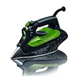 Rowenta DW6010D1 Fer à Repasser Vapeur Eco Intelligence Effet Pressing jusqu'à 180g/min Economie Energie Anti-goutte 2400W Noir et Vert