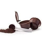 3 CAPSULES POUR CAFÉ RÉUTILISABLE REFILLABLE RECARGABLES DOLCE GUSTO + 1 cuillerée à café