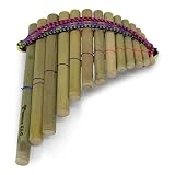 Tumi Latin American Crafts Flute de pan incurvée 13 tuyaux commerce équitable