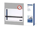 Staedtler Mars 661, Planche à dessin A3 en plastique anti-choc, Indéformable et lavable, Avec règle parallèle et fixe-support, Fournie dans un étui carton avec 4 feutres Pigment Liner, 661 A3 PR1