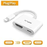 Adaptateur iPhone à HDMI - MPIO Lighting 1080P Digital AV HDTV au Câble HDMI pour iPhone XS/XS MAX/XR/X/8/7/6, iPad Air/Mini/Pro, iPod Touch [iOS 9-12]