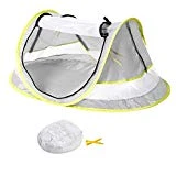 HUSAN Tentede Plage de Berceau Portable Lit de Voyage pour bébé, bébé Pop-up Automatique Tente de Plage, UPF 50+, Moustiquaire.
