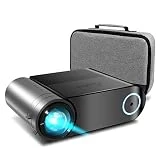 Vidéoprojecteur, ELEPHAS Videoprojecteur 4200 Lumens Mini Projecteur Vidéo Soutien 1080P Rétroprojecteur Full HD LED Portable Multimédia Home Cinéma Compatible VGA HDMI AV USB