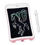 BIBOYELF Tablette D'ÉCriture LCD ColorÉE pour Jouets pour Enfants,Filles De 3-12 Ans,Planche De Dessin Et D'ÉCriture De 8.5 Pouces avec Bouton De Verrouillage Convient pour L'ÉCole Et Le Bureau Rose