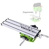 Miyare Mini Multifonction Fraisage Table de Travail Fraiseuse Composite Perçage Table de Coordonnées 310x90 mm
