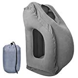 [Oreiller de Voyage Gonflable] Aimego Coussin de Voyage Gonflable/Oreiller de Cou Pliable et Portable avec Le Support de Corps Entier et la Tête, pour Dormir sur Les Avions,Les Voitures, Les Autobus,