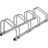 TecTake Râtelier range-vélo pour vélos | en acier revêtu - diverses modèles - (pour 4 Vélos | no. 402378)
