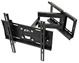 RICOO R23 Support TV Mural orientable inclinable Meuble de téléviseurs suspendu PC Plasma Smart OLED incurvé fixation murale télé LED LCD 3D 4K max VESA 400x400 universel toutes marques de televiseur