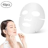 L'outil cosmétique blanc d'Uxcell 40 Pcs d'Asien agrandi la couverture de coton de masque facial pour des dames