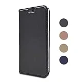 Huawei P9 Lite Coque, GORASS Flip Case PU Cuir Support Coque avec Fermeture magnétique, Portefeuille Ultra Fin & Léger Housse Anti Choc pour Huawei P9 Lite, Noir