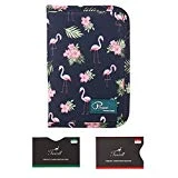 Tuscall Portefeuille Passeport Pochette Organisateur de Voyage pour les familles nombreuses ou Voyageur avec les Passeport, Carte, Billets, Papiers, Monnaie (Print #2)
