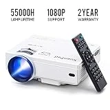 XuanPad Mini Projecteur Vidéoprojecteur Portable Retroprojecteur,Multimédia Home Cinéma Full HD Pordinateur