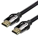 ULTRICS Cable HDMI 5M, 4K Haute Vitesse 18Gbps HDMI 2.0 Supporte Ethernet/ 3D/ Retour Audio, Nylon Tressé Cordon avec Connecteurs Plaqués Or Compatible avec Blu-Ray Xbox 360 PS3 PS4 TV Ultra HD Vidéo