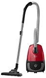 Philips FC8243/09 Aspirateur avec Sac PowerGo, 650W, Capacité de Poussière 3L, Suceur Plat Intégré, Rouge