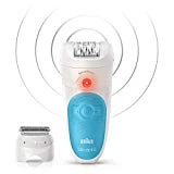 Braun Silk-épil 5 5/890 SensoSmart Épilateur Électrique Bleu - Kit De Démarrage Épilateur Sans Fil Avec Technologie Wet & Dry Et 5 Accessoires