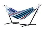 Vivere UHSDO8-12 Hamac Double avec Support Denim 250 x109 x 104 cm