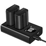 ESDDI EN-EL15 Batterie de remplacement Nikon avec double chargeur de batterie ACL 2.1A, compatible avec Nikon D750, D7200, D7500, Nikon 1 V1, D710