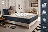NATURALEX Matelas à mémoire - Royalvisco - Technologie Blue Latex - Tissu 3D - Double Face été/Hiver - 140 x 200 cm