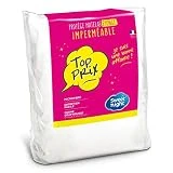 Sweetnight - Protège matelas 140x190/200 cm | Alèse Imperméable | Souple et Absorbant | Bouclette 100% Microfibre | Forme Drap Housse