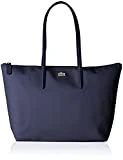 Lacoste Sac Cabas Toile PVC Femme, Bandouliere, Noir (Black), 14x29.5x35 cm (W x H x L)