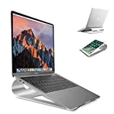 Sausire Support D'ordinateur Portable Support de Refroidissement de Bureau en Alliage d'Aluminium Portatif -Support Universel pour Ordinateurs, Tablettes Netbook Livres ou comme Pupitre Table de Lit
